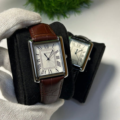 Cartier Tank lather Watch
