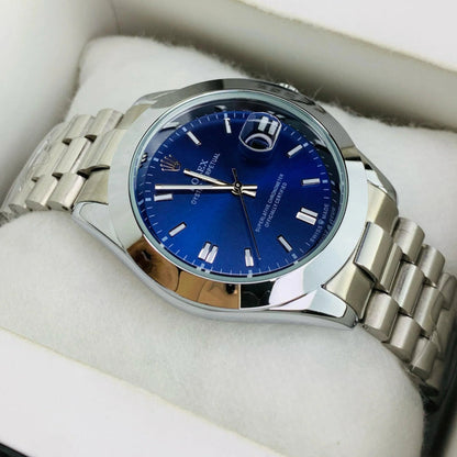 Rolex Oyster (Silver inner blue)