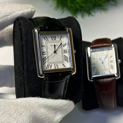 Cartier Tank lather Watch