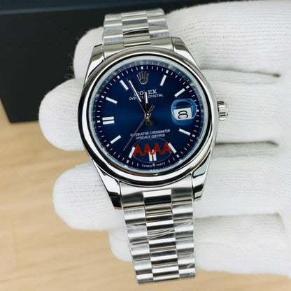 Rolex Oyster (Silver inner blue)