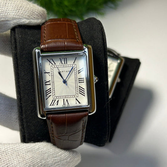 Cartier Tank lather Watch