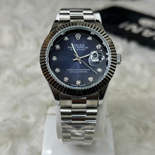 Oyster Date-Just (blue)