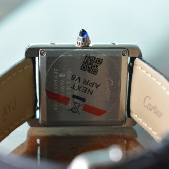 Cartier Tank lather Watch