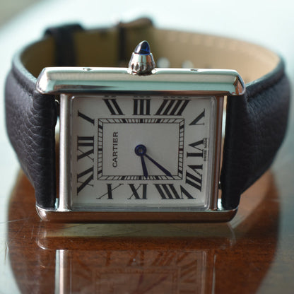 Cartier Tank lather Watch