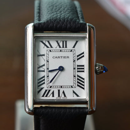 Cartier Tank lather Watch