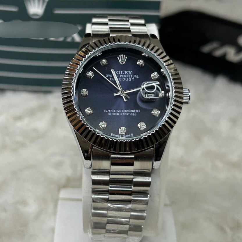 Oyster Date-Just (blue)