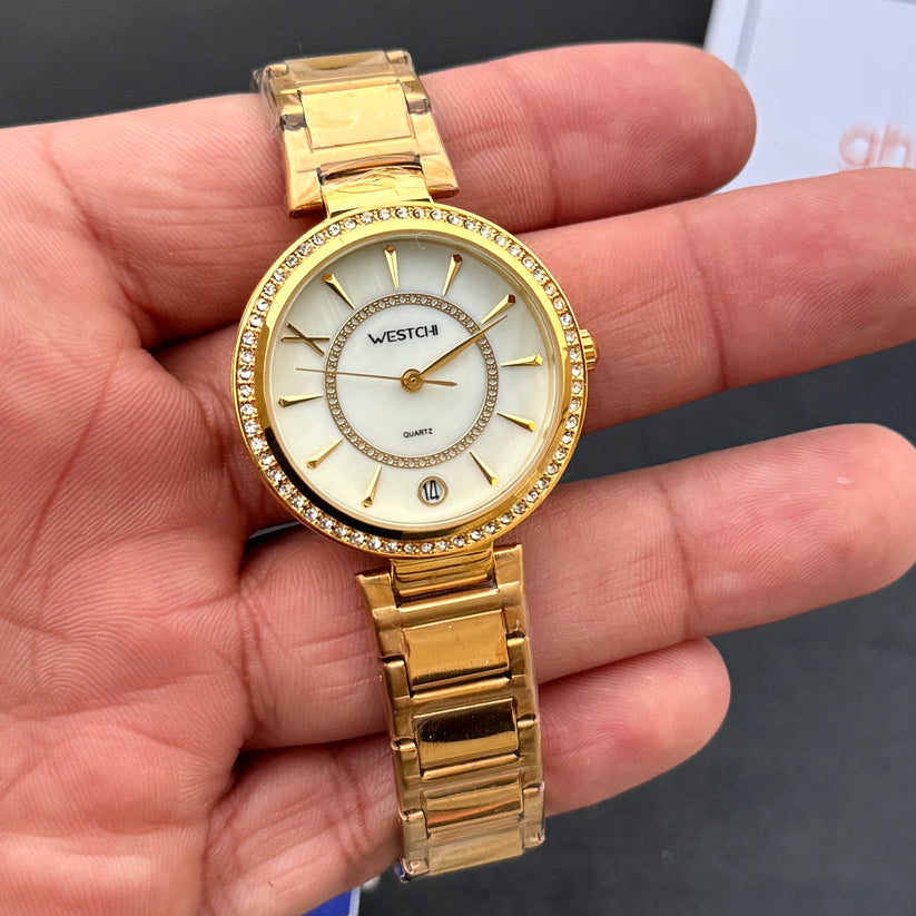 WESTCI-II Chain Watch With White Dial
