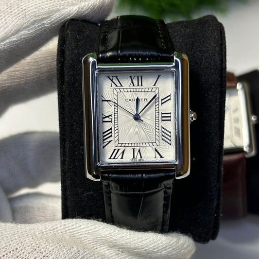 Cartier Tank lather Watch