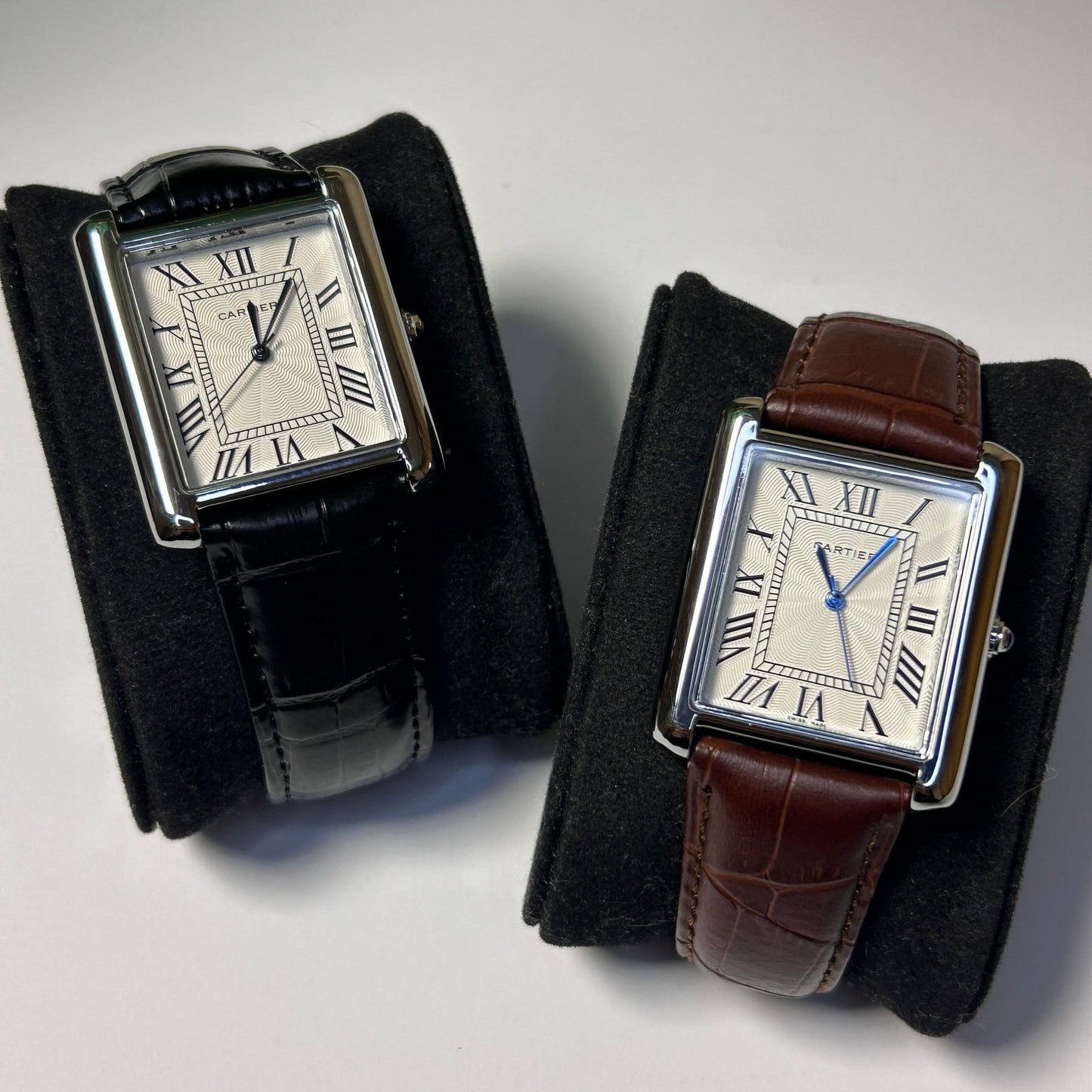 Cartier Tank lather Watch