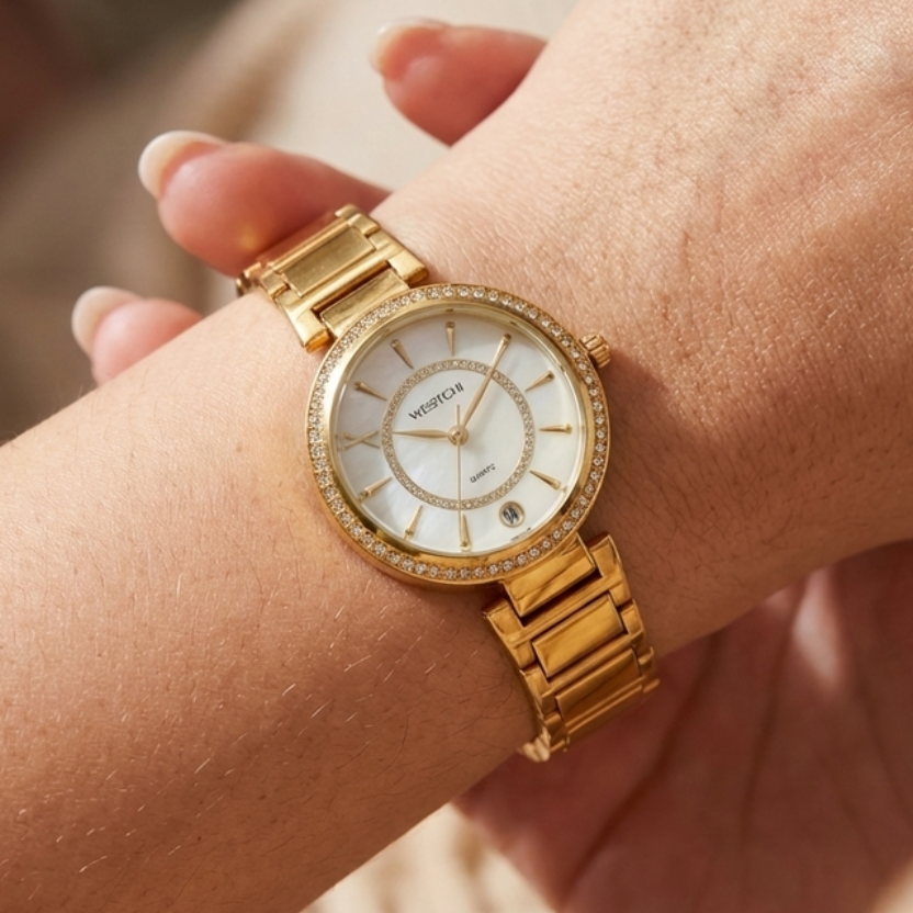 WESTCI-II Chain Watch With White Dial