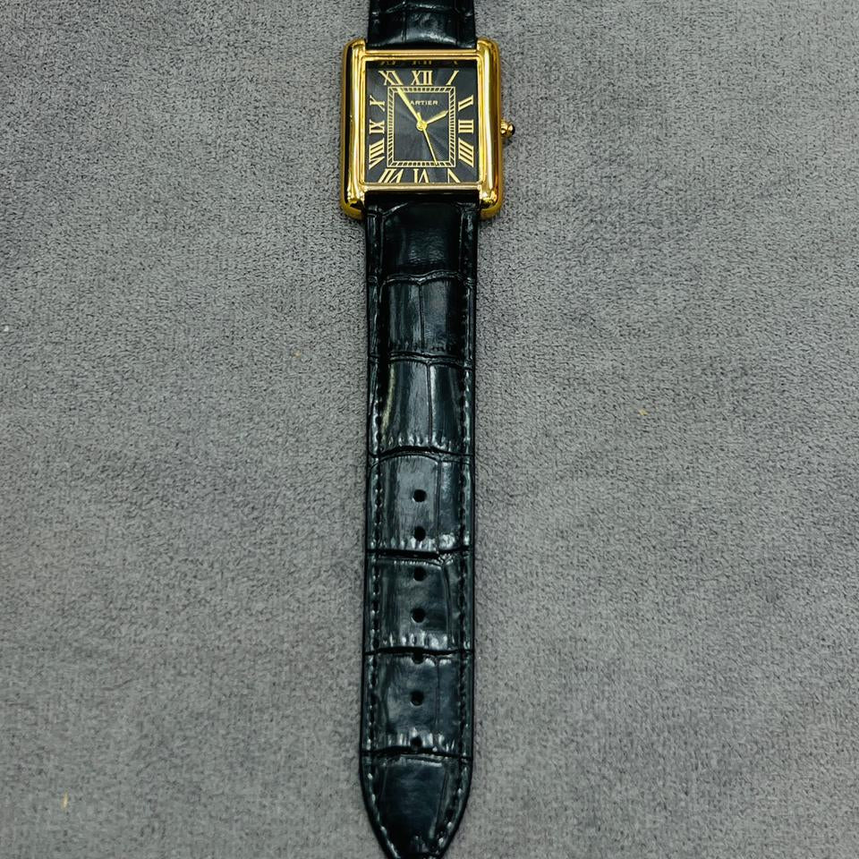 Cartier Tank lather Watch
