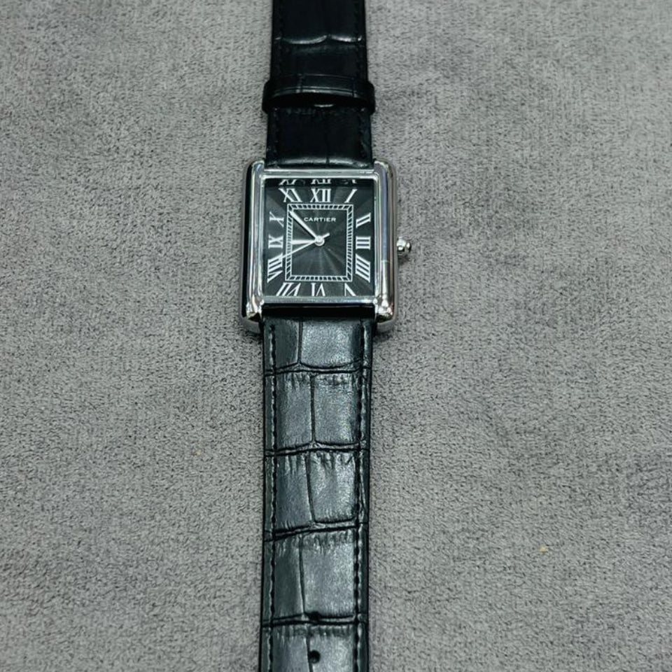 Cartier Tank lather Watch
