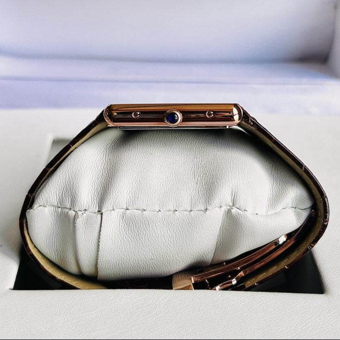 Cartier Tank lather Watch